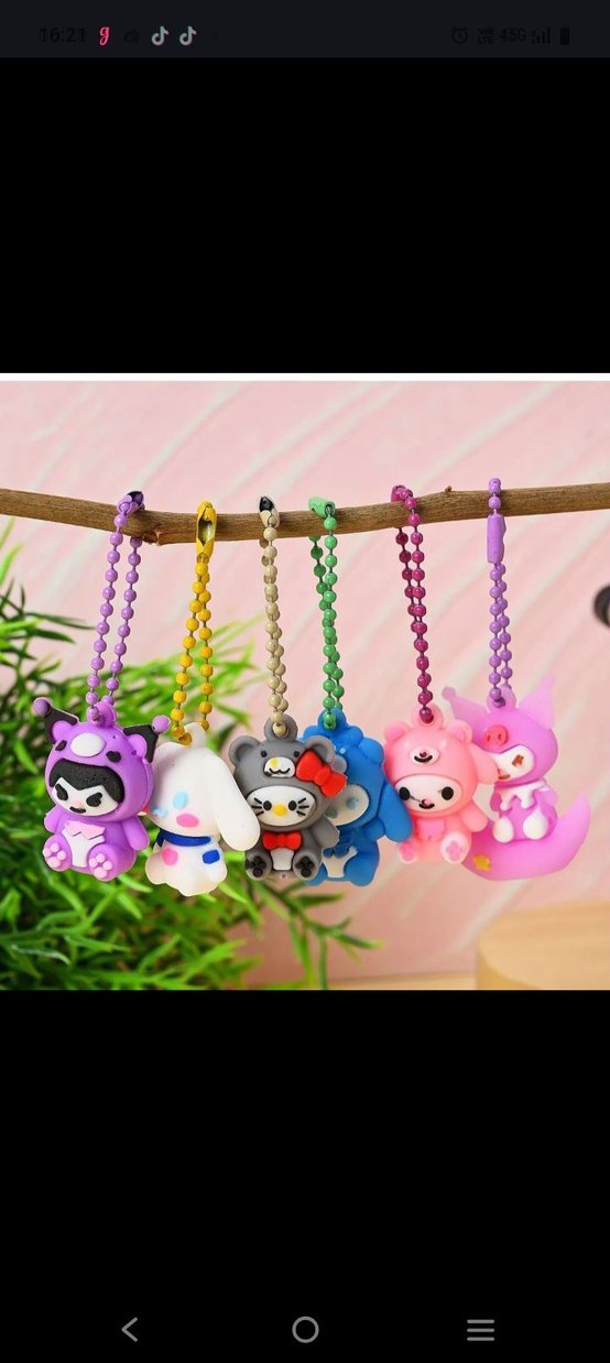 4 Sürpriz Kutu mini sanrio anahtarlık aksesuar. - Görsel 5