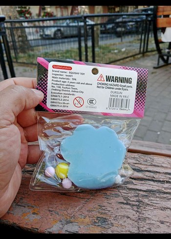 ışıklı Kedi patisi taba sukuşi squishy - Görsel 2