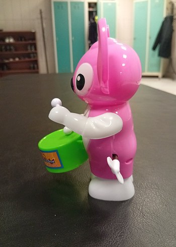 Pembe Stitch Figürlü Oyuncak sesli telefon ve davulcu bir arada - Görsel 6