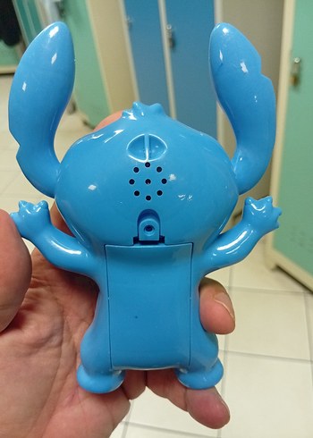 Mavi Stitch Figürlü Oyuncak sesli telefon ve davulcu bir arada - Görsel 4