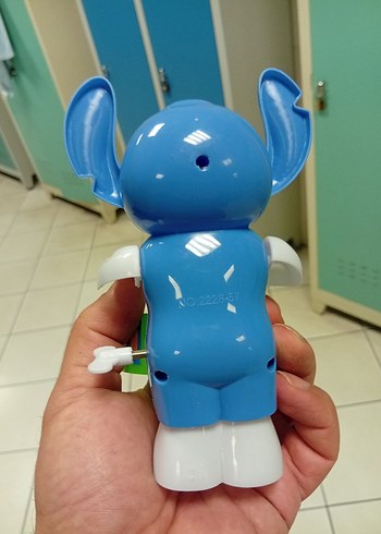 Mavi Stitch Figürlü Oyuncak sesli telefon ve davulcu bir arada - Görsel 7