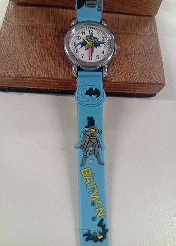 SİLİKON kordon Renkli Baskılı Batman Çocuk Saati - Görsel 3