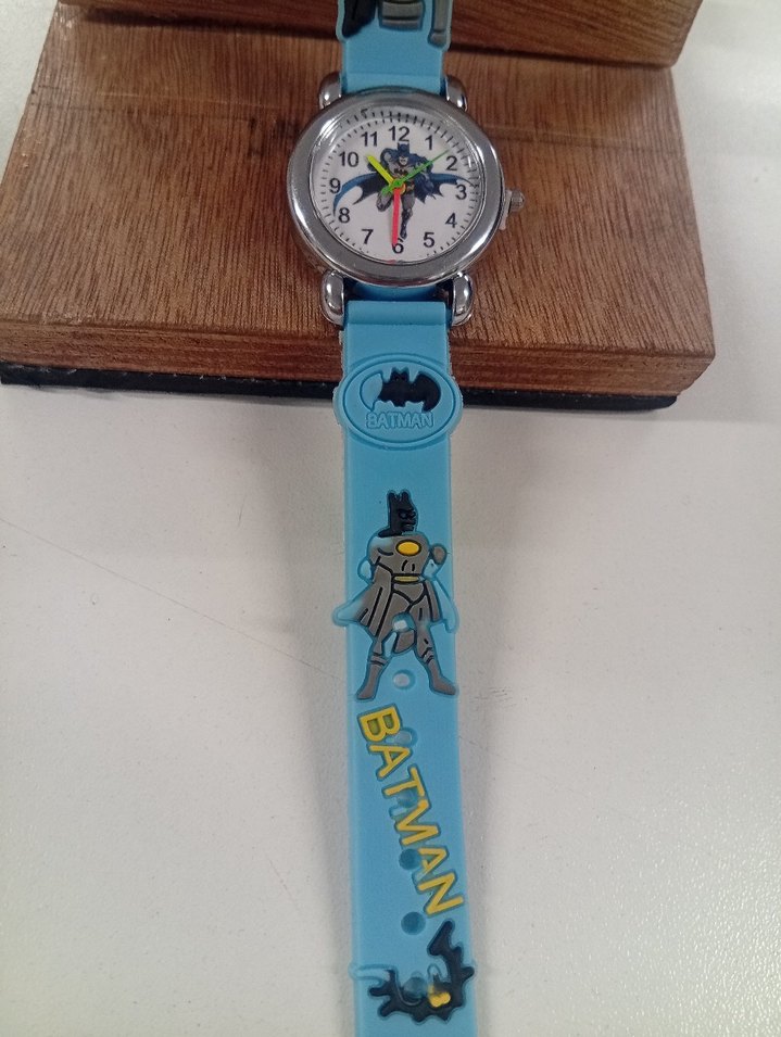 SİLİKON kordon Renkli Baskılı Batman Çocuk Saati - Görsel 3