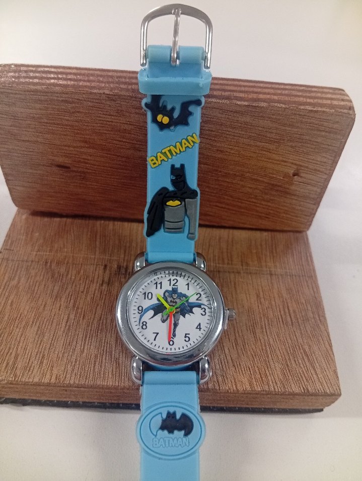 SİLİKON kordon Renkli Baskılı Batman Çocuk Saati - Görsel 2