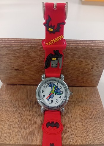 Kırmızı Batman Desenli Erkek Çocuk Kol Saati - Görsel 5