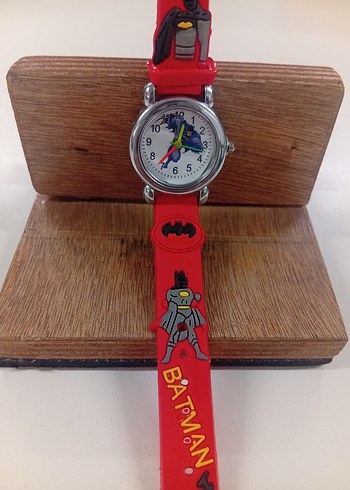 Kırmızı Batman Desenli Erkek Çocuk Kol Saati - Görsel 2