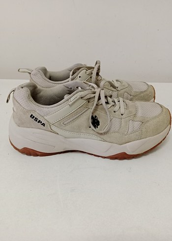 U.S Polo Assn. Uspa 37 Bej Kadın Spor Ayakkabı Stiletto