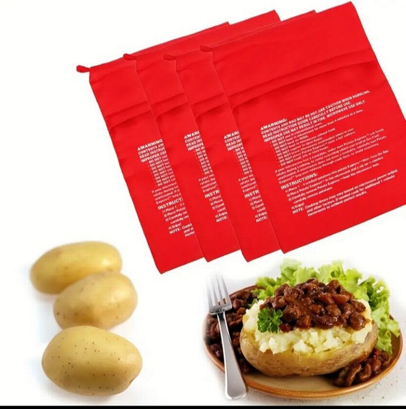 Sebzeler için Mikrodalga fırın poşeti - Görsel 5