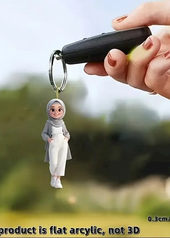 2D Bohem Kadın Figür Charm - Görsel 5