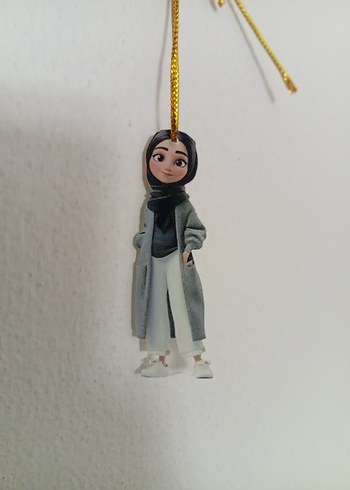 2D Bohem Kadın Figür Charm - Görsel 4