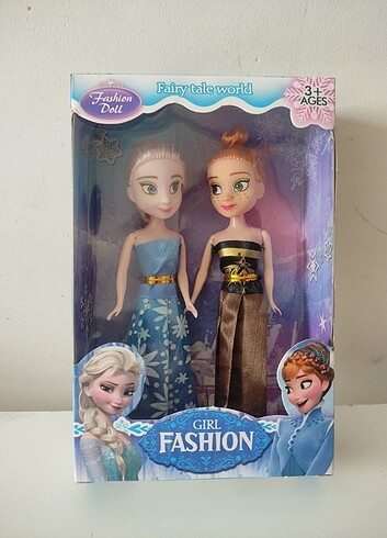 2 kutu 16 cm 2 li Elsa ve Anna Frozen Bebekler BİRARADA ı
