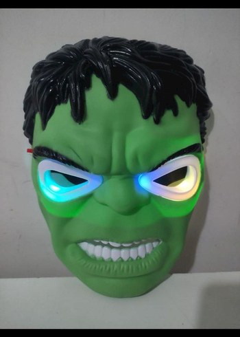 Beden 17 cm IŞIKLI HULK ve Işıklı Maskesi BİRARADA