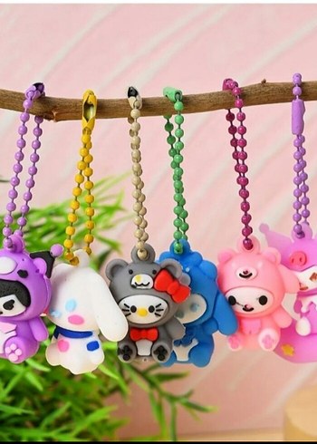 Beden 7 Kutu mini sanrio anahtarlık aksesuar