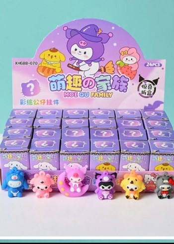 7 Kutu mini sanrio anahtarlık aksesuar