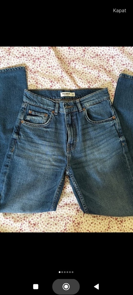 Pull Bear Normal Bel Straight Jean - Görsel 3