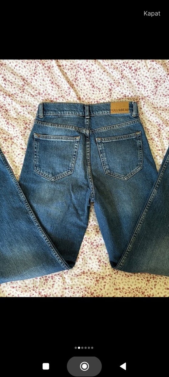 Pull Bear Normal Bel Straight Jean - Görsel 4