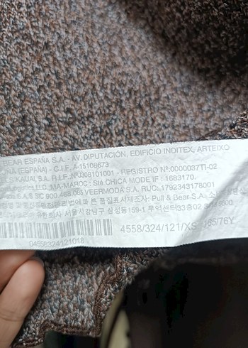 Kahverengi Boğazlı Pull Bear Crop Kazak - Görsel 4