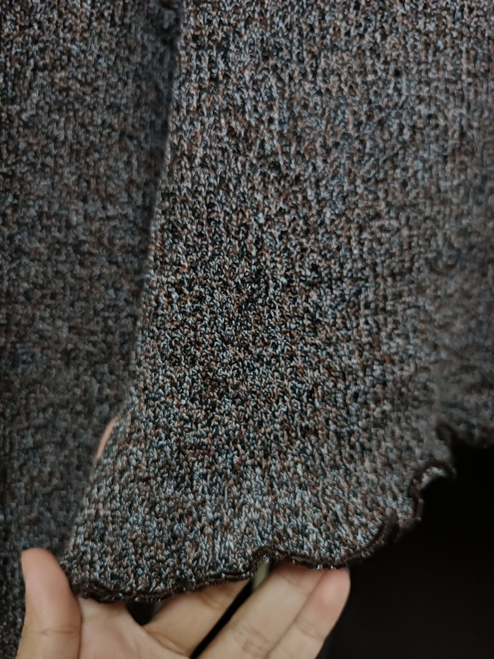 Kahverengi Boğazlı Pull Bear Crop Kazak - Görsel 2