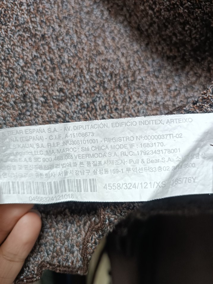 Kahverengi Boğazlı Pull Bear Crop Kazak - Görsel 4