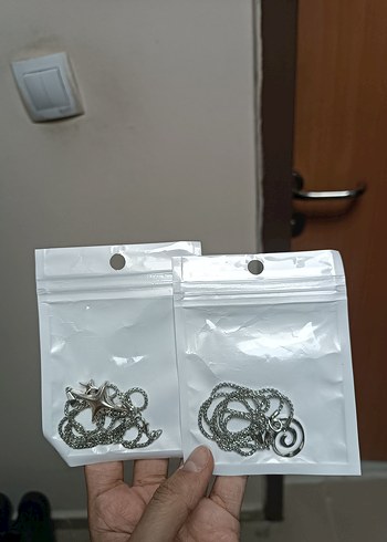 Uzun Zincir Detaylı Bohem Çelik Kolye - Görsel 3