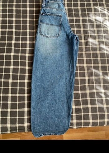 Kadın Mavi Bol Baggy Denim Jean - Görsel 3