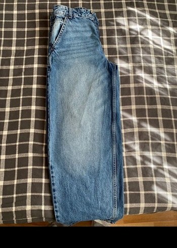 Kadın Mavi Bol Baggy Denim Jean - Görsel 2
