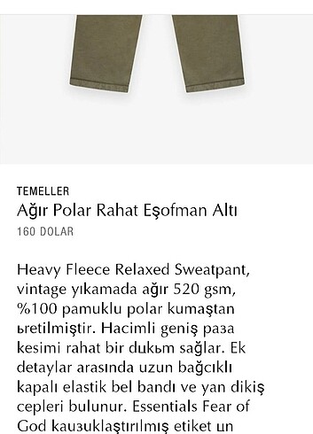 Nike ESSENTİALS FEAR OF GOD orjinal eşofman altı