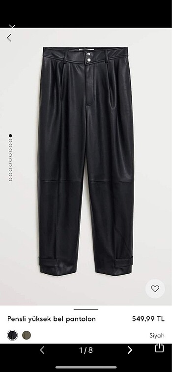 mango deri pant