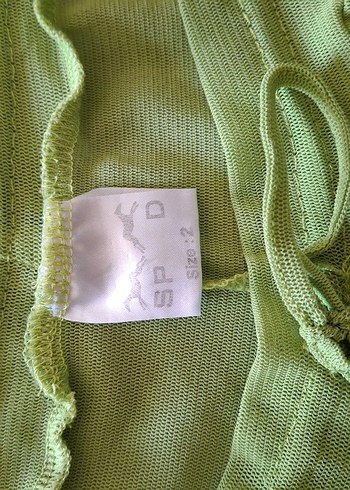 Yeşil Dantel Detaylı Kadın pareo pantolon - Görsel 6