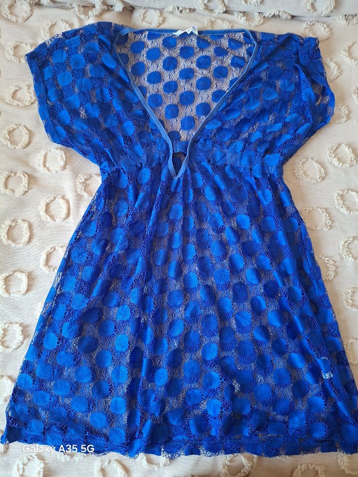 Dantel Detaylı plaj elbisesi - Görsel 5