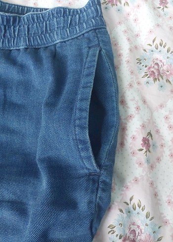 erkek Mavi Midi Denim Şort - Görsel 4