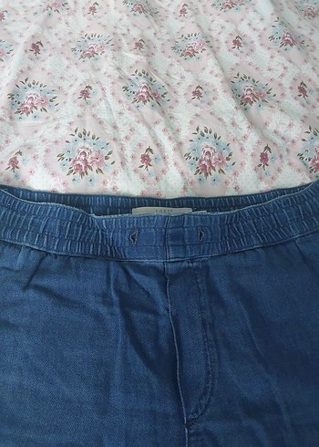 erkek Mavi Midi Denim Şort - Görsel 3