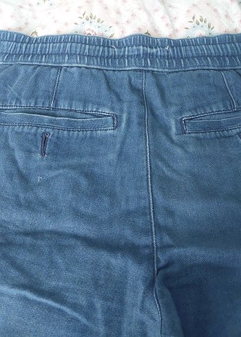 erkek Mavi Midi Denim Şort - Görsel 6