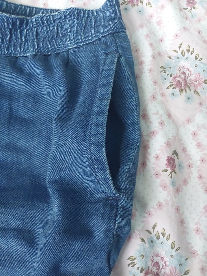 erkek Mavi Midi Denim Şort - Görsel 4