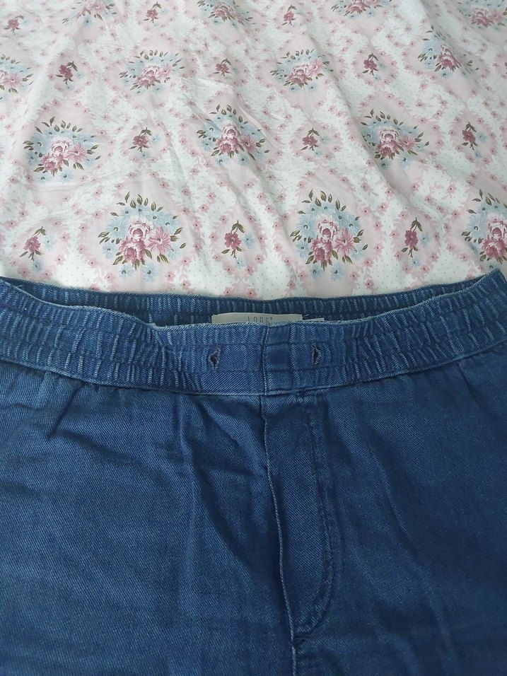 erkek Mavi Midi Denim Şort - Görsel 3