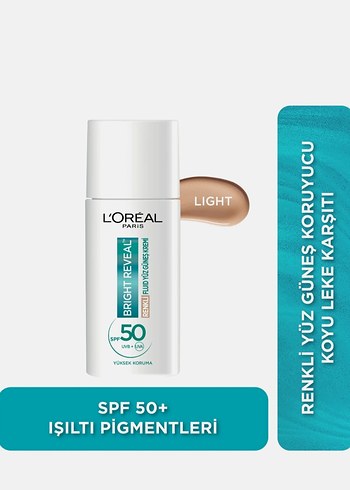 L'Oréal Bright Reveal Renkli Yüz Güneş Kremi SPF 50 - Görsel 2