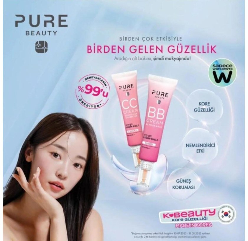 Pure Beauty BB Cream 02 Natural Beige - Görsel 3