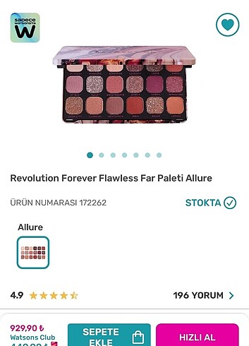 Revolution Revolution forever flawless far paleti allure