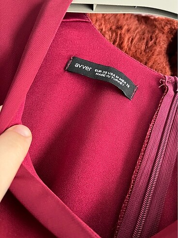 38 Beden bordo Renk Elbisee