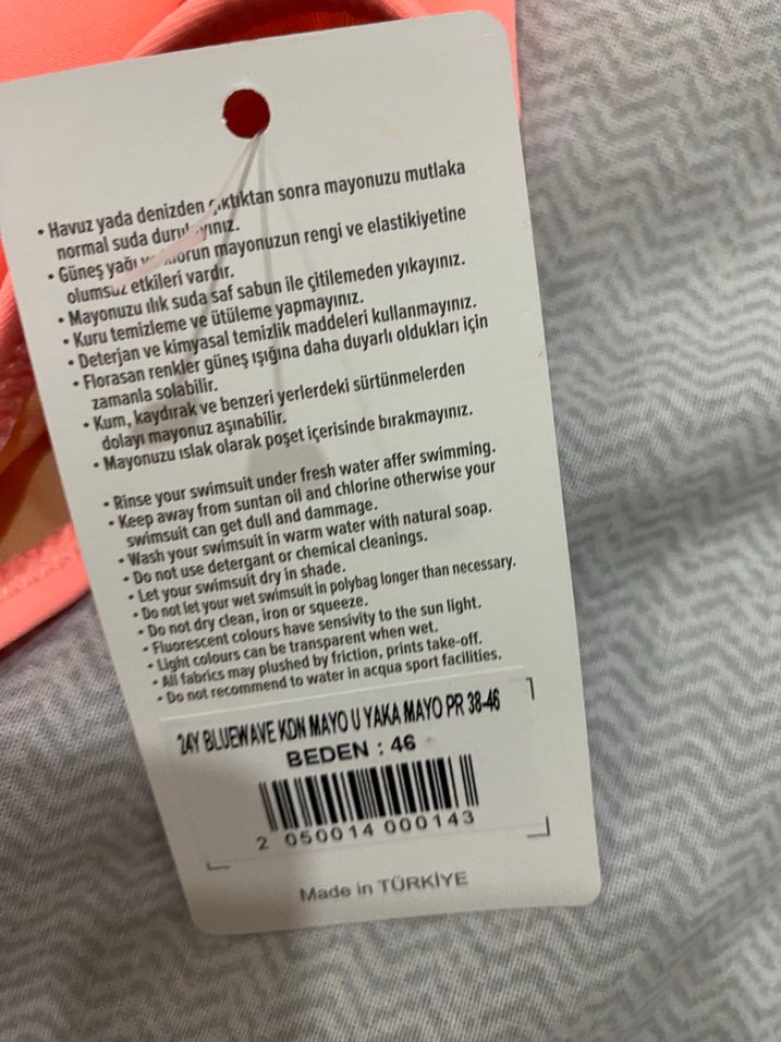 Pembe Askılı Kadın Mayo - Görsel 3