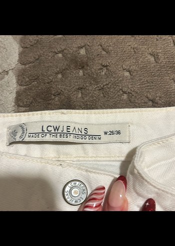 Kadın Beyaz Regular Fit Midi Kot Pantolon - Görsel 3