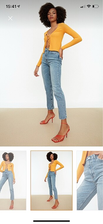 Trendyol milla yırtmaçlı jean
