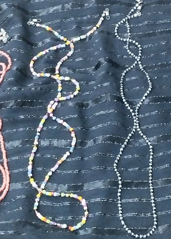 Renkli Boncuklu Kadın gözlük Zinciri - Görsel 3