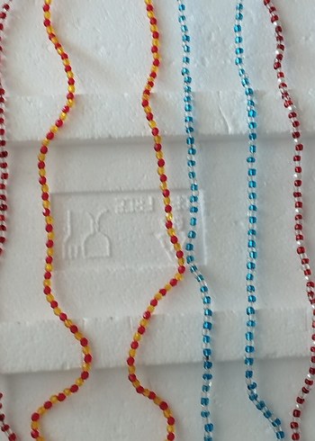 Renkli Boncuklu Kadın gözlük Zinciri - Görsel 3