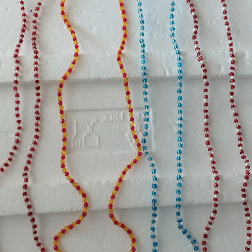 Renkli Boncuklu Kadın gözlük Zinciri - Görsel 3