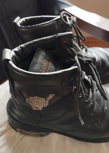 Klasik Siyah Deri Tokalı Erkek Bot - Görsel 2