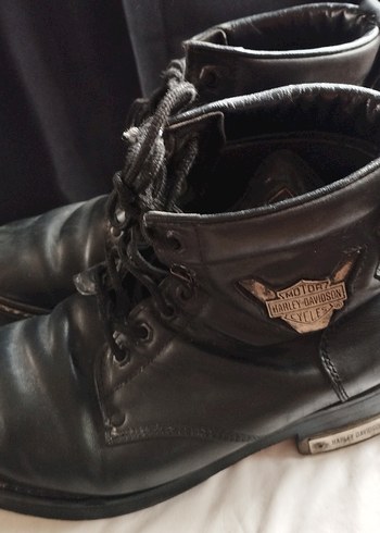 Klasik Siyah Deri Tokalı Erkek Bot - Görsel 4