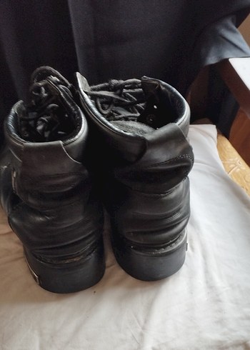 Klasik Siyah Deri Tokalı Erkek Bot - Görsel 3