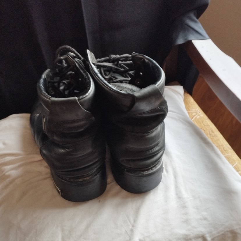 Klasik Siyah Deri Tokalı Erkek Bot - Görsel 3