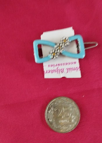 Renkli Turkuaz Tokalı Çocuk Toka - Görsel 3